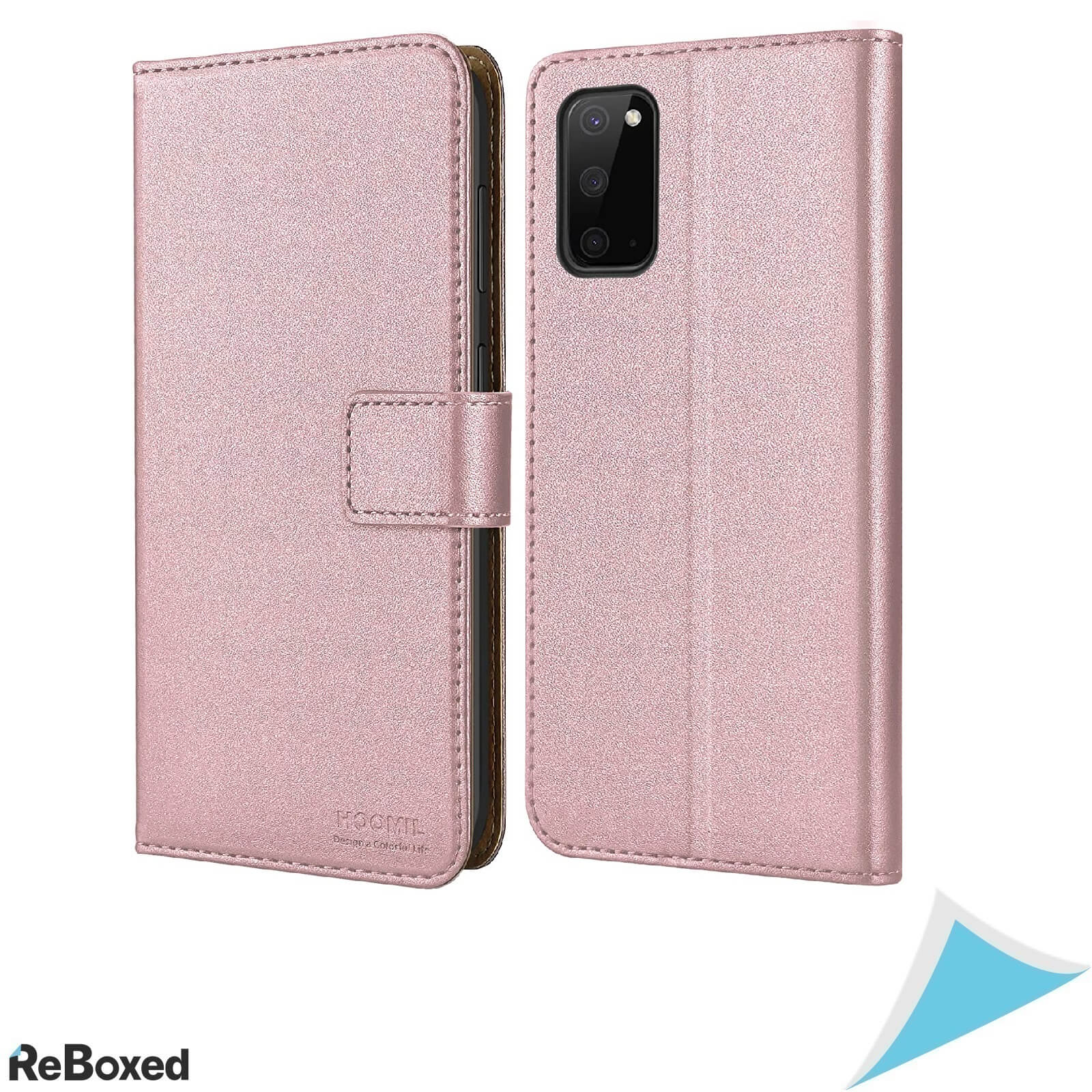 Hoomil Husa MagFlip pentru Samsung Galaxy S20 Rose Gold
