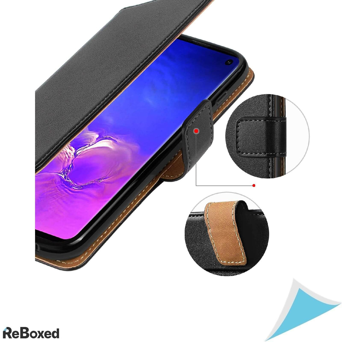 Hoomil MagFlip Husa Pentru Samsung S10 din Piele cu Suport Card