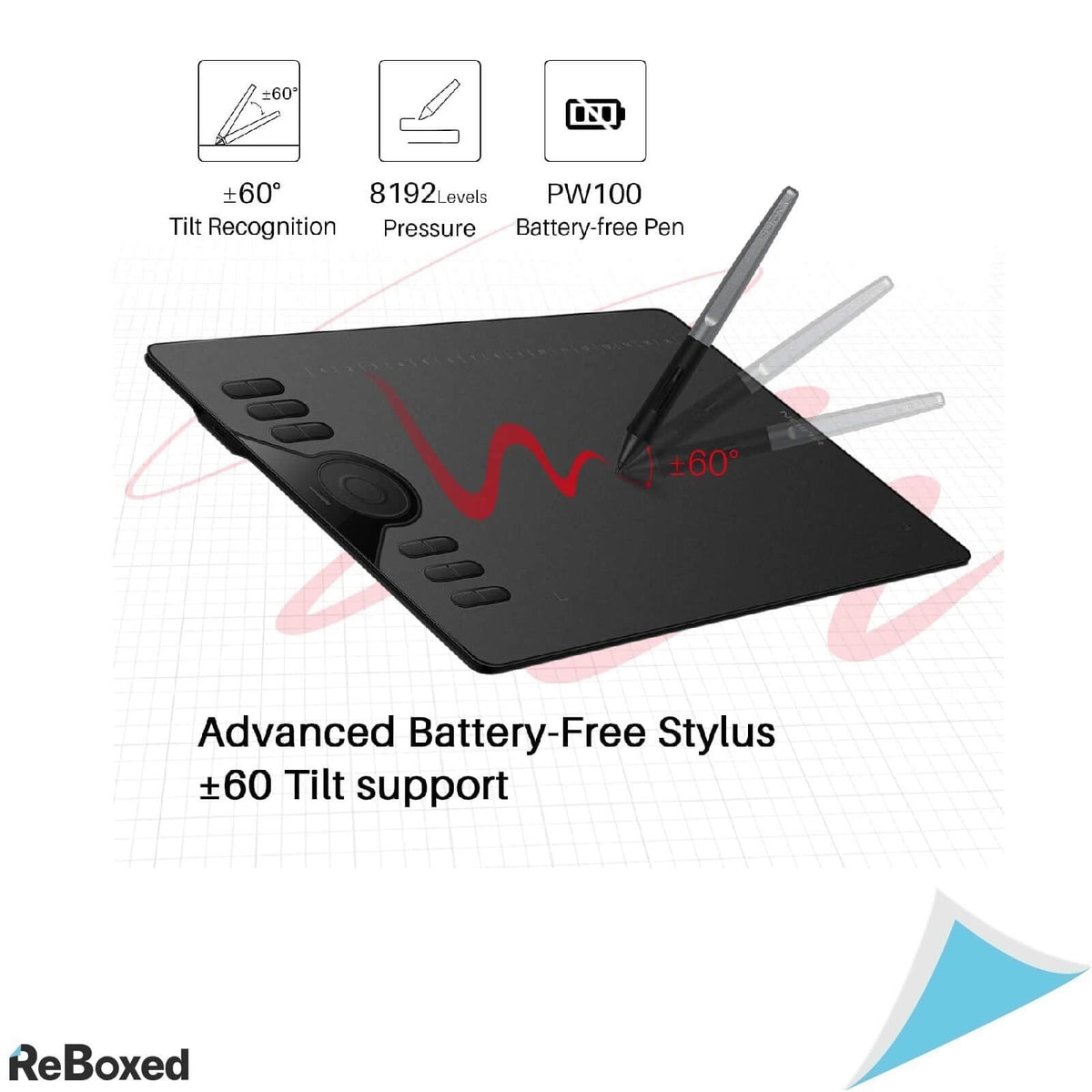 Huion HS610 Tableta Grafica 266pps 8192 Niveluri Presiune PW100 Pen