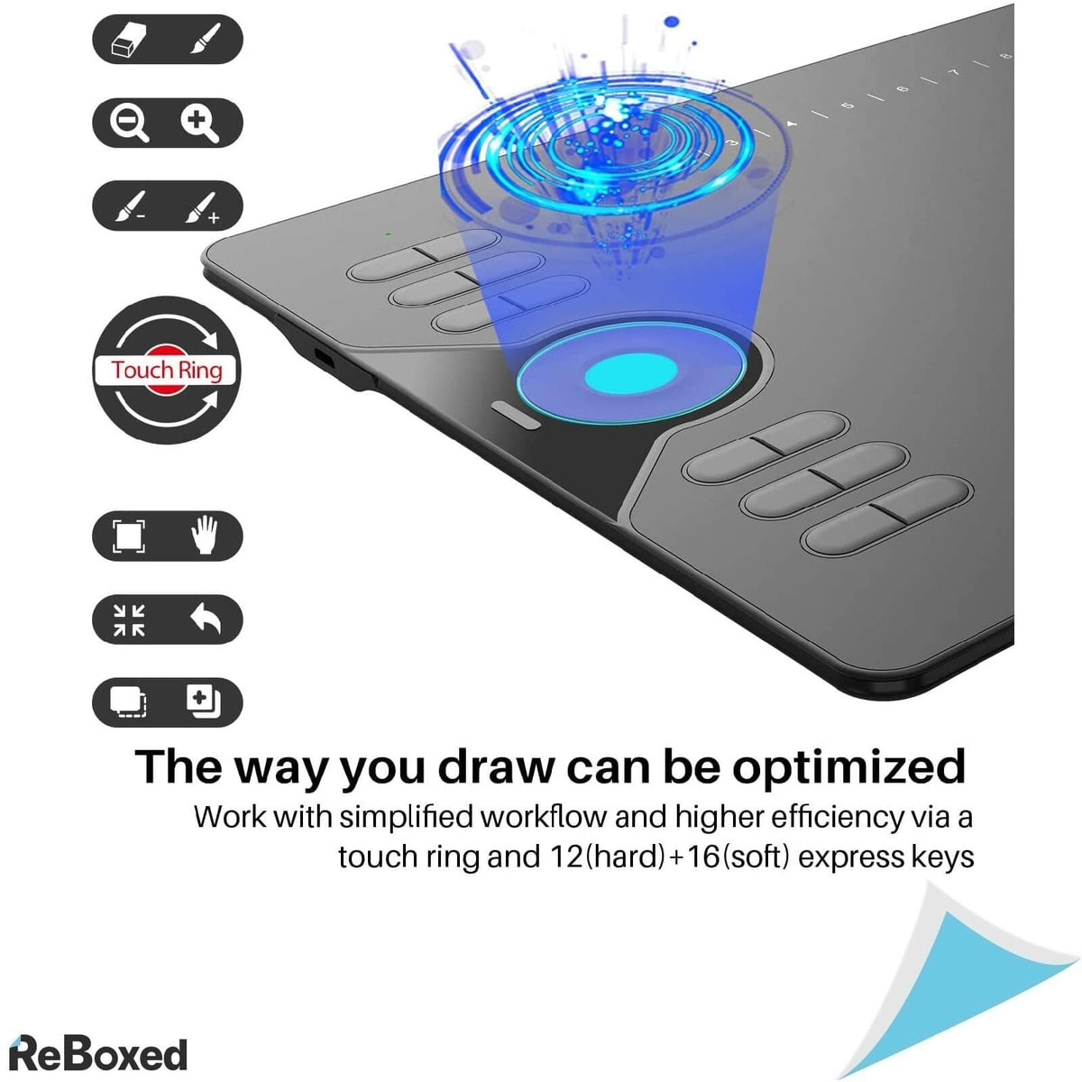 Huion HS610 Tableta Grafica 266pps 8192 Niveluri Presiune PW100 Pen