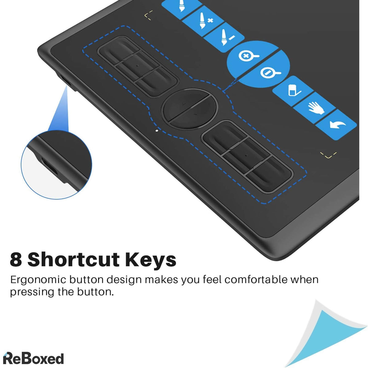 Huion H580X Tableta Grafica 220pps 8192 Niveluri Presiune PW100 Pen