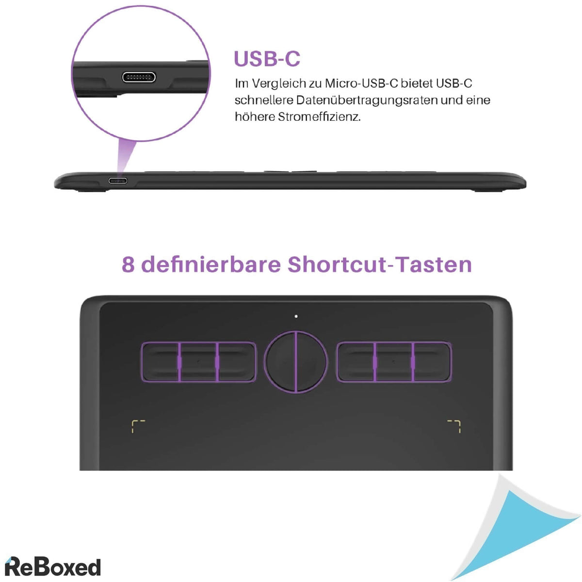 Huion H610X Tableta Grafica 220pps 8192 Niveluri Presiune PW100 Pen