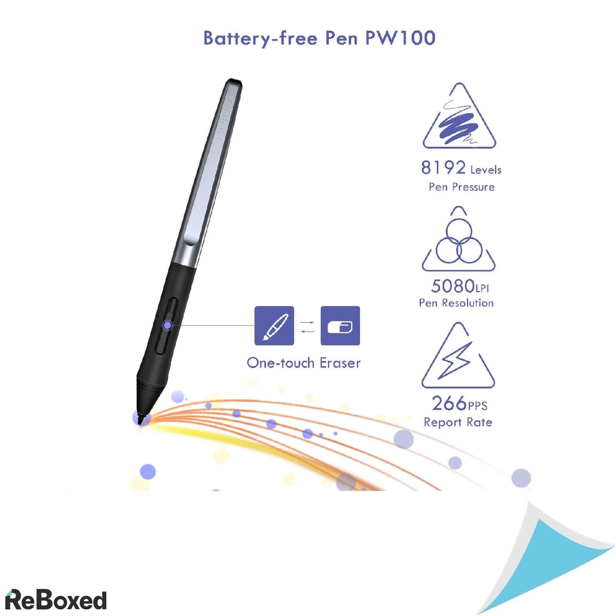 Huion HS64 Tableta Grafica 266pps 8192 Niveluri Presiune 16x10cm