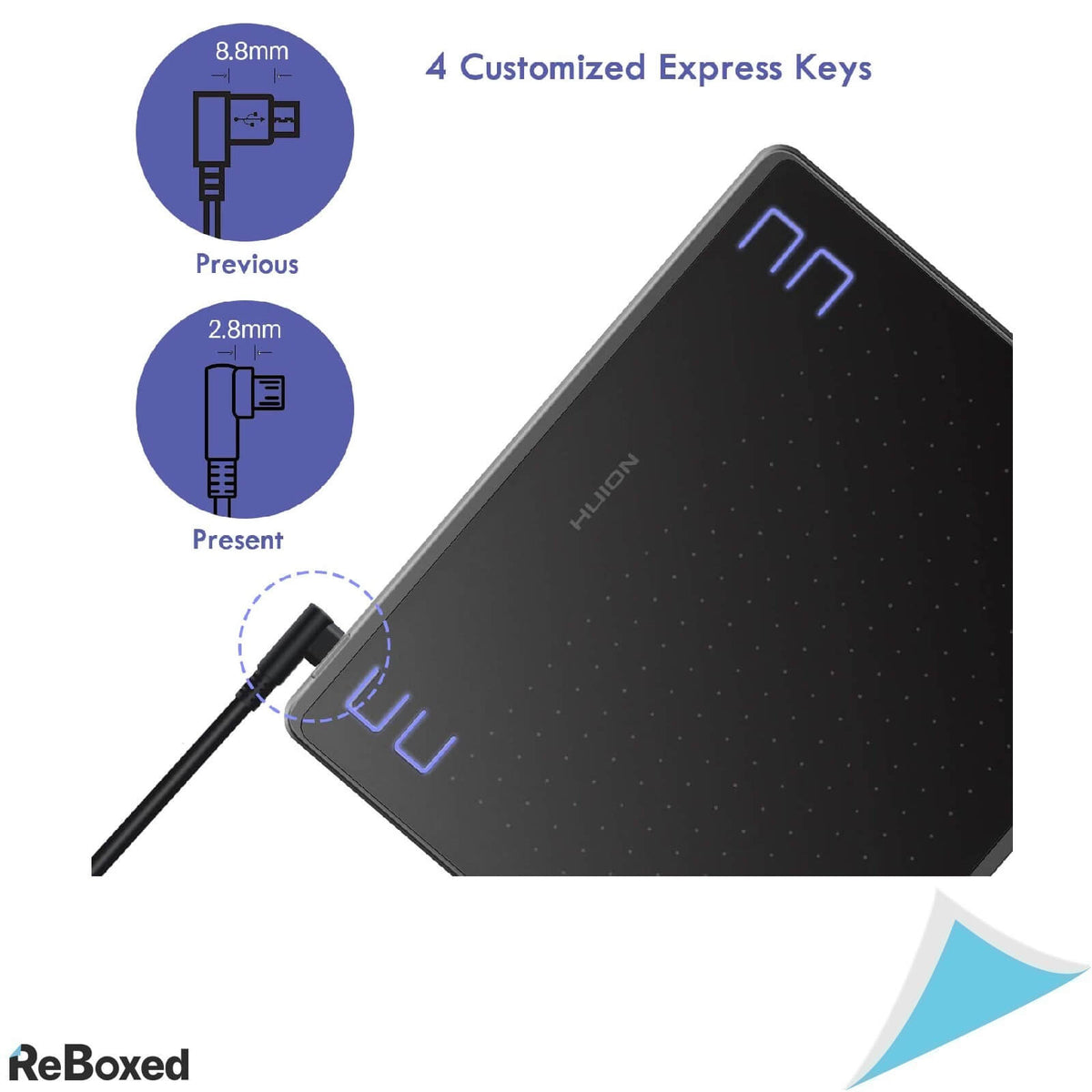 Huion HS64 Tableta Grafica 266pps 8192 Niveluri Presiune 16x10cm