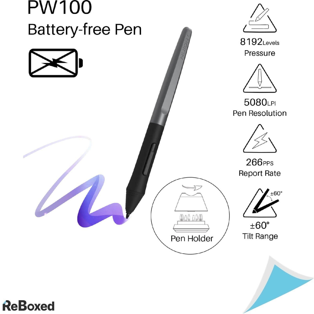 Huion HS610 Tableta Grafica 25.4x15.8cm 266pps 8192 Niveluri PW100