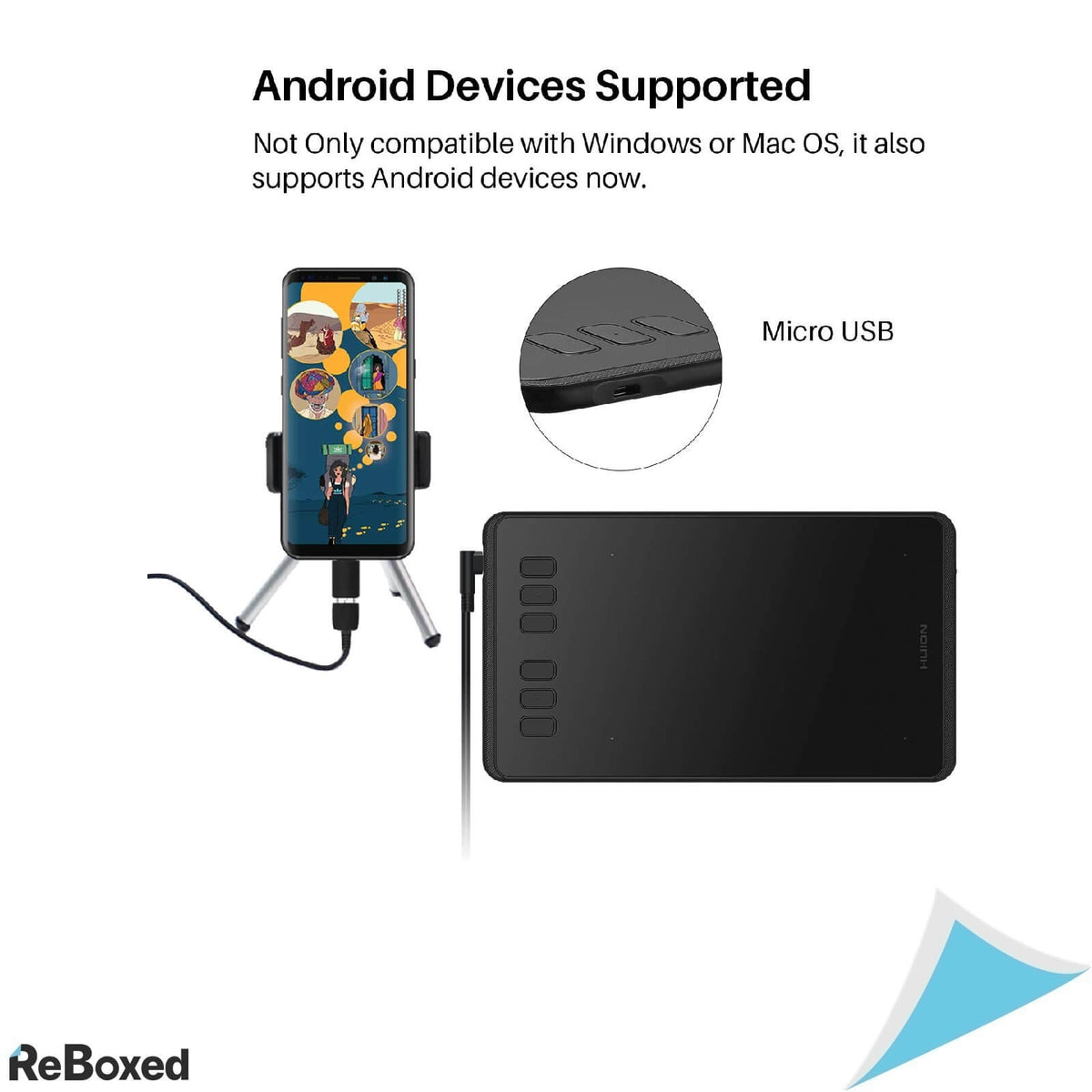 HUION Inspiroy H640P Tableta Grafica 8192 Niveluri PW01