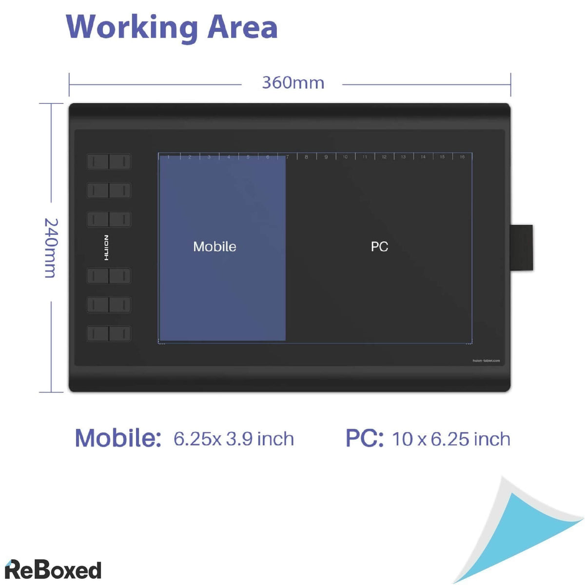 HUION Inspiroy H1060P Tableta Grafica Presiune 8192 5080LPI