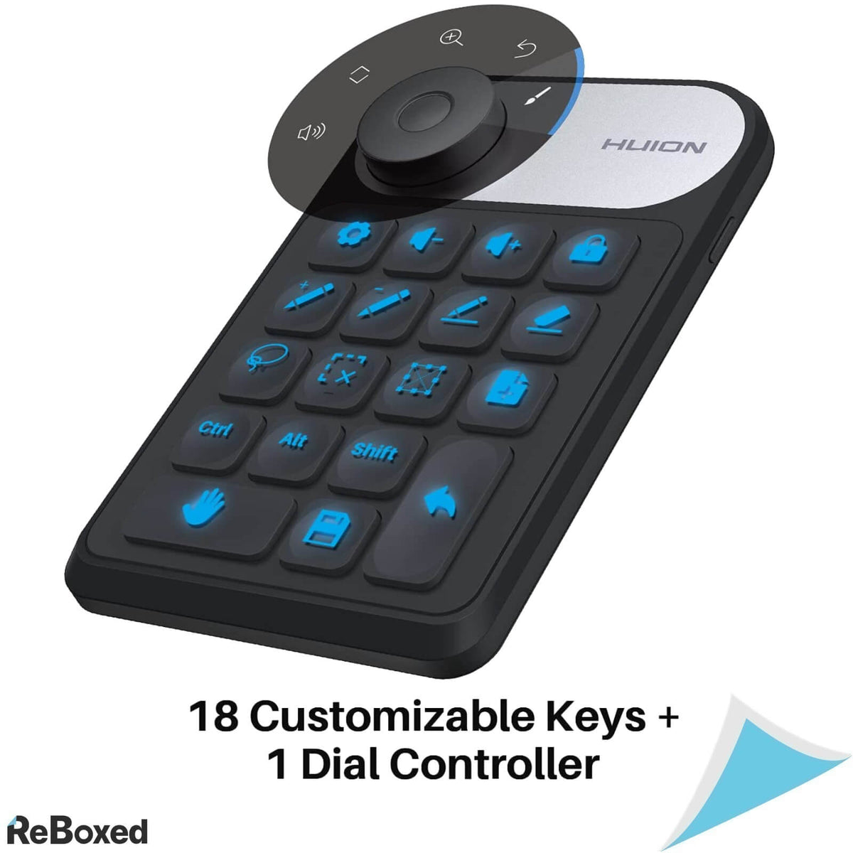 Huion KD100 KeyDial Mini 18 Taste Programabile USB-C WiFi