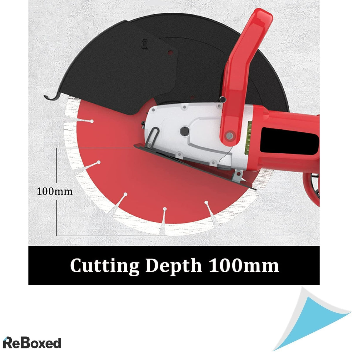 hzexun Polizor Unghiular Beton Granit 4300rpm adancime 110mm