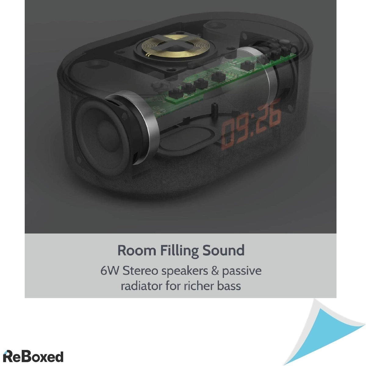 i-Box Dawn Radio Ceas Digital Bluetooth si Incarcare QI