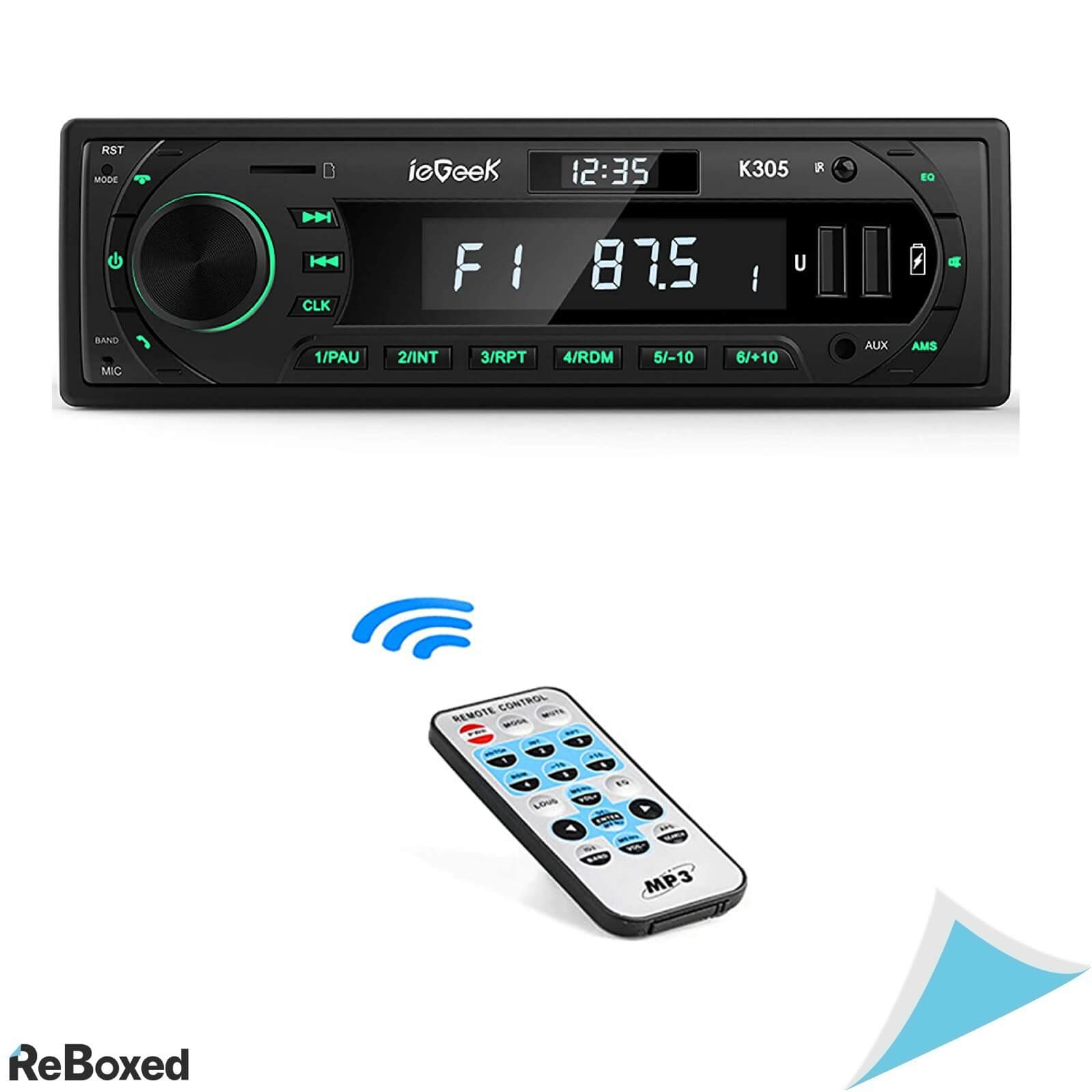 IeGeek K305 Radio Auto RDS MP3 FM SD USB Bluetooth si Telecomanda - ReBoxed  Romania