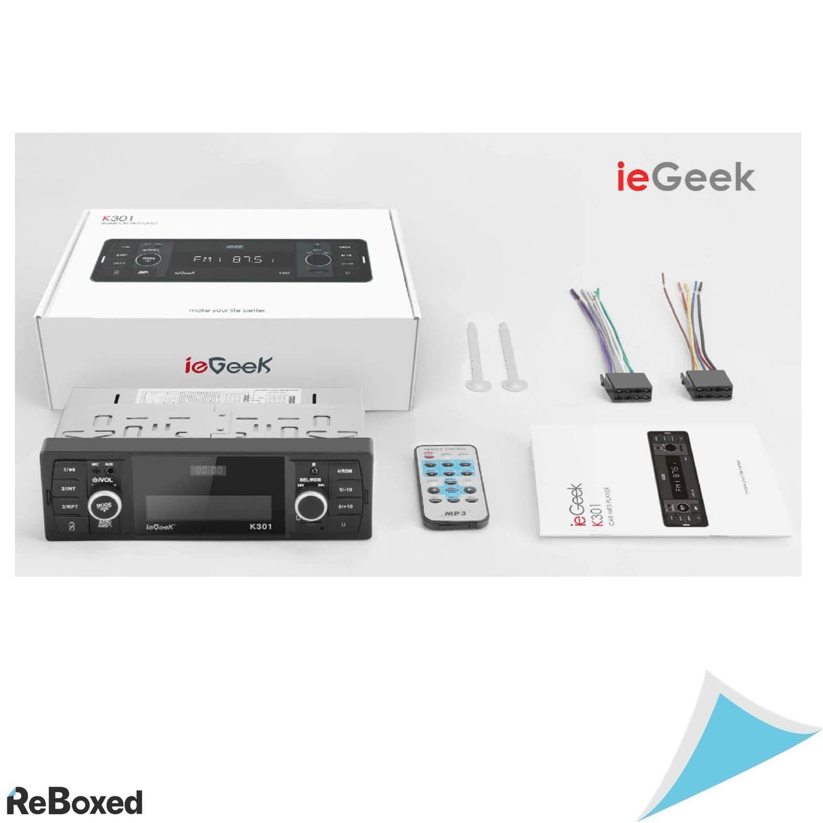 IeGeek K301 Radio Auto RDS MP3 FM SD USB Bluetooth si Telecomanda