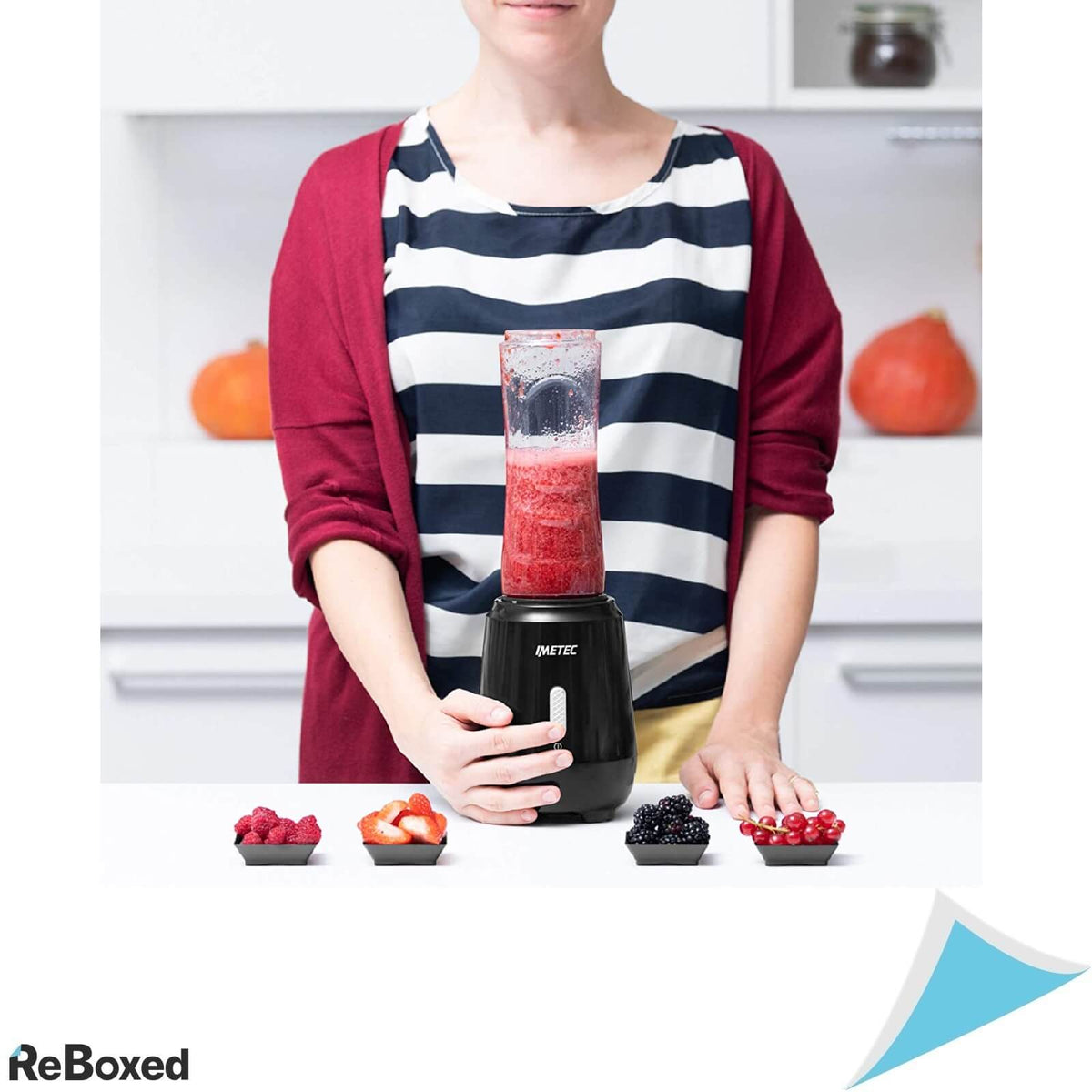 Imetec PB100 Mini Blender 250W 0.6L cu doi Recipienti Tritan