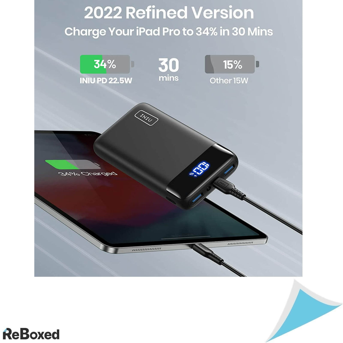 Iniu Power Bank Baterie 20000mhA 22.5W USB-C PD 3.0 QC 4.0