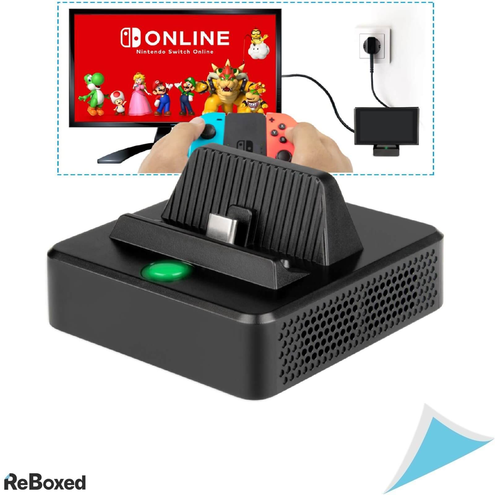 innoAura Dock Charger Nintendo Switch OLED USB-C HDMI USB3.0