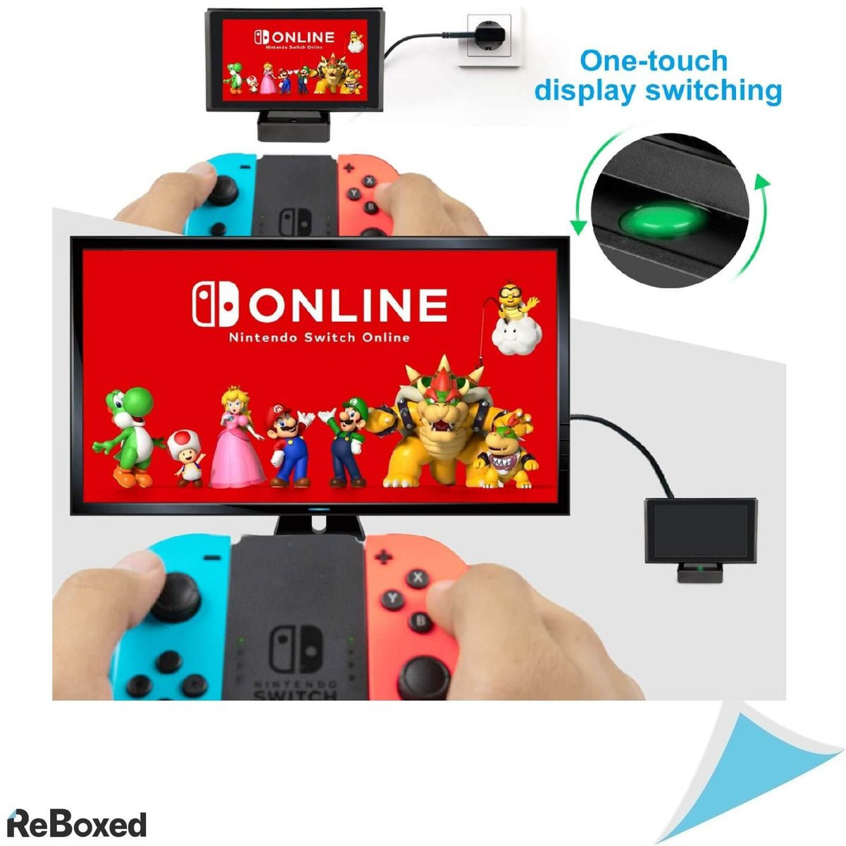 innoAura Dock Charger Nintendo Switch OLED USB-C HDMI USB3.0