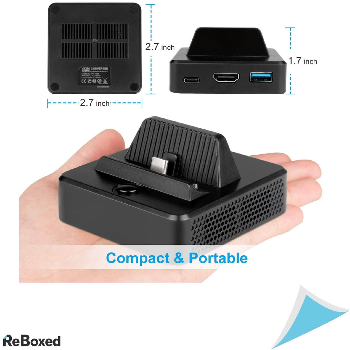 innoAura Dock Charger Nintendo Switch OLED USB-C HDMI USB3.0