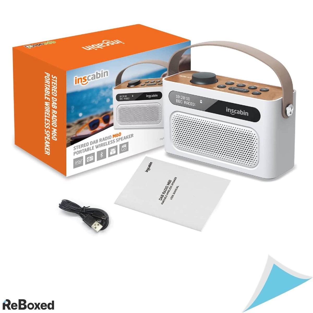 Inscabin M60 Radio Digital DAB+ FM Bluetooth Ceas Acumulator