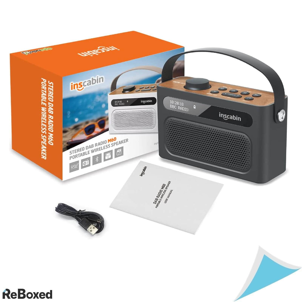 Inscabin M60 Radio Digital DAB+ FM Portabil Ceas Acumulator