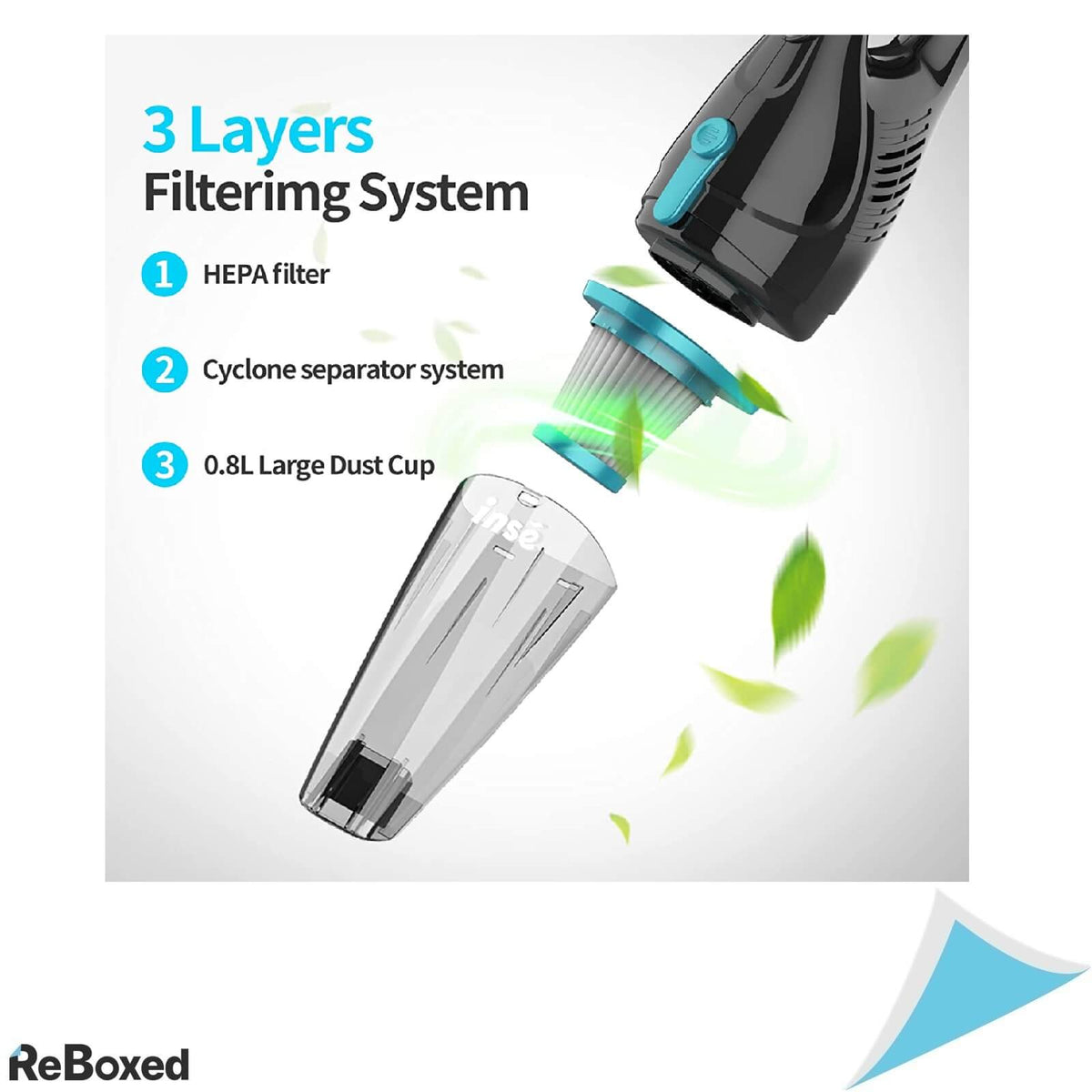 INSE R3S Aspirator HEPA cu cablu 16kPa 400W 9 Accesorii