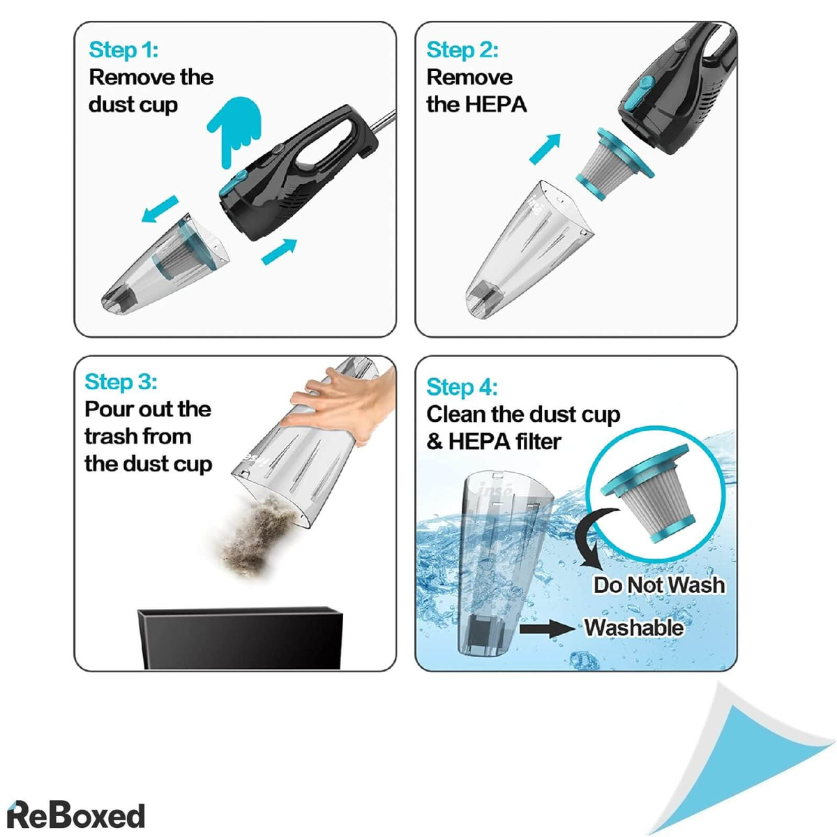 INSE R3S Aspirator HEPA cu cablu 16kPa 400W 9 Accesorii