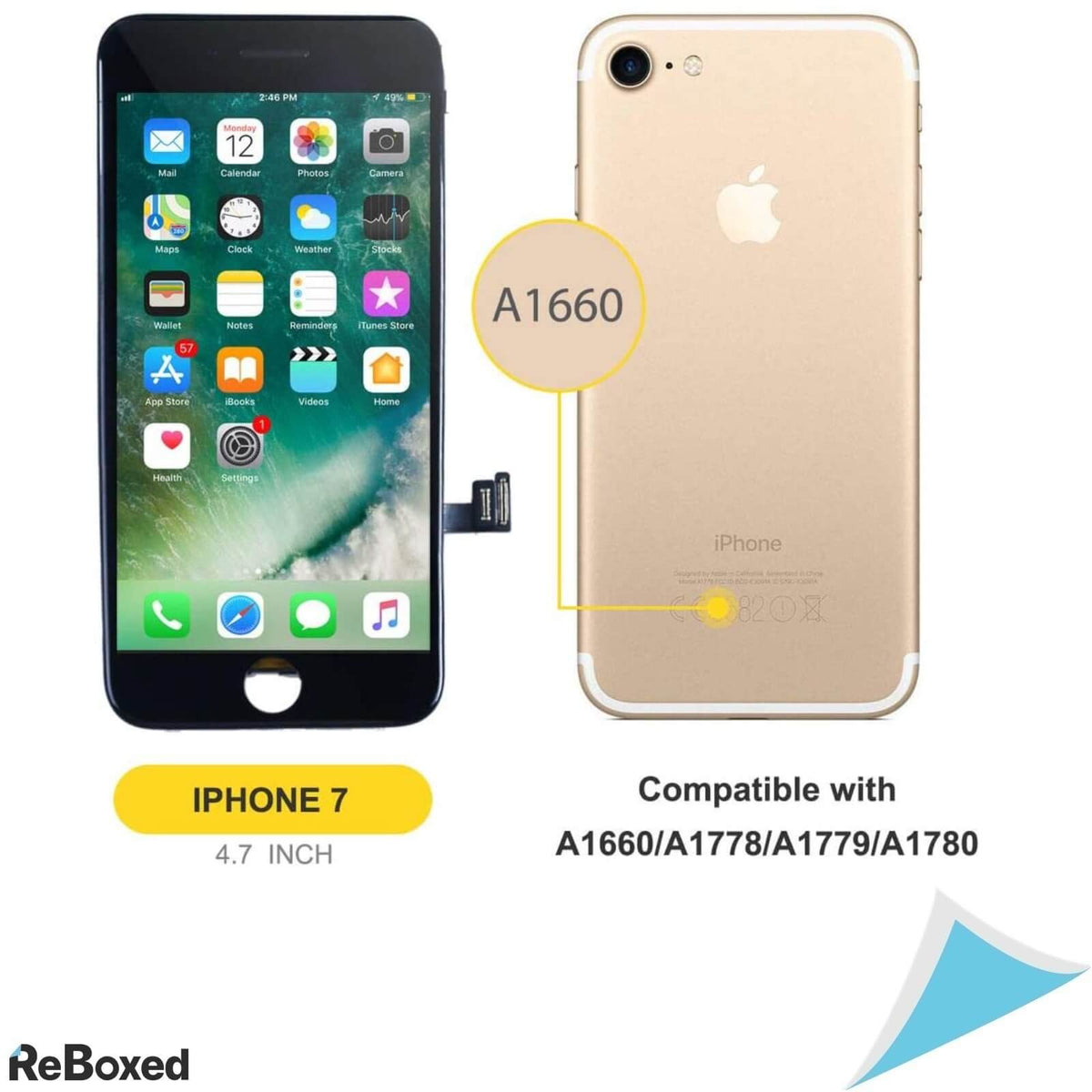 Bokman Telefon iPhone7 Ecran Touch si Panou Frontal
