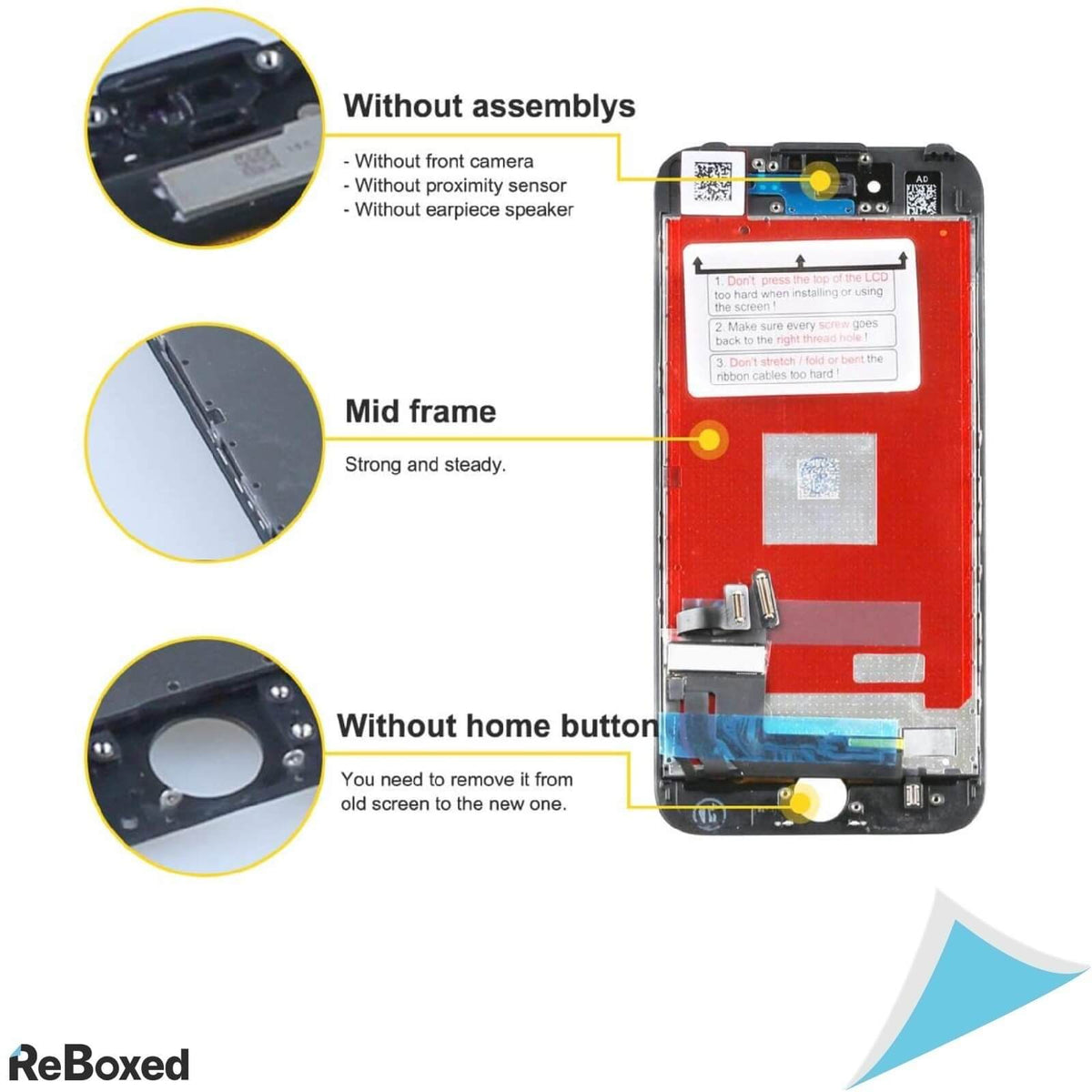 Bokman Telefon iPhone7 Ecran Touch si Panou Frontal