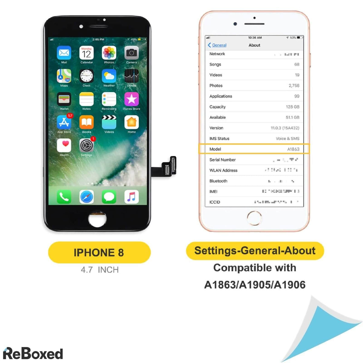 Bokman Telefon iPhone8 Ecran si Panou Frontal