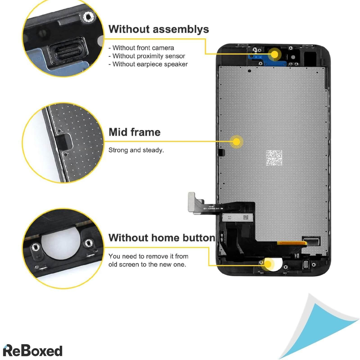 Bokman Telefon iPhone8 Ecran si Panou Frontal