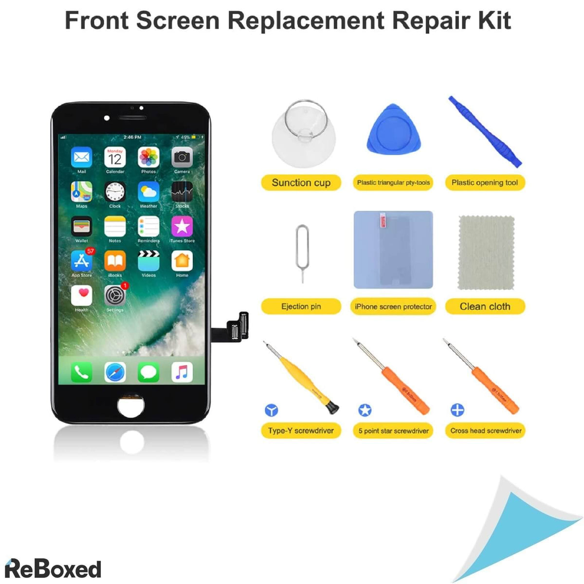 Bokman Telefon iPhone8 Ecran si Panou Frontal