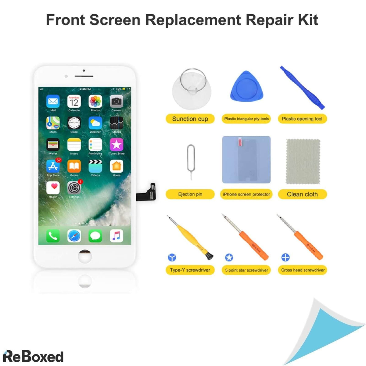 Bokman Telefon iPhone8 Plus Ecran si Panou Frontal
