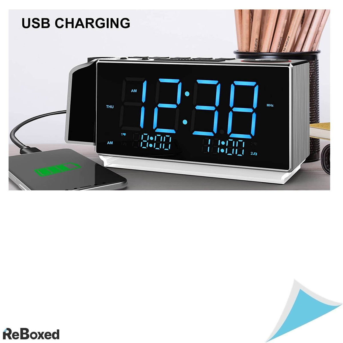 iTOMA CKS509 Ceas Digital cu Proiectie FM Dimmer Incarcare USB