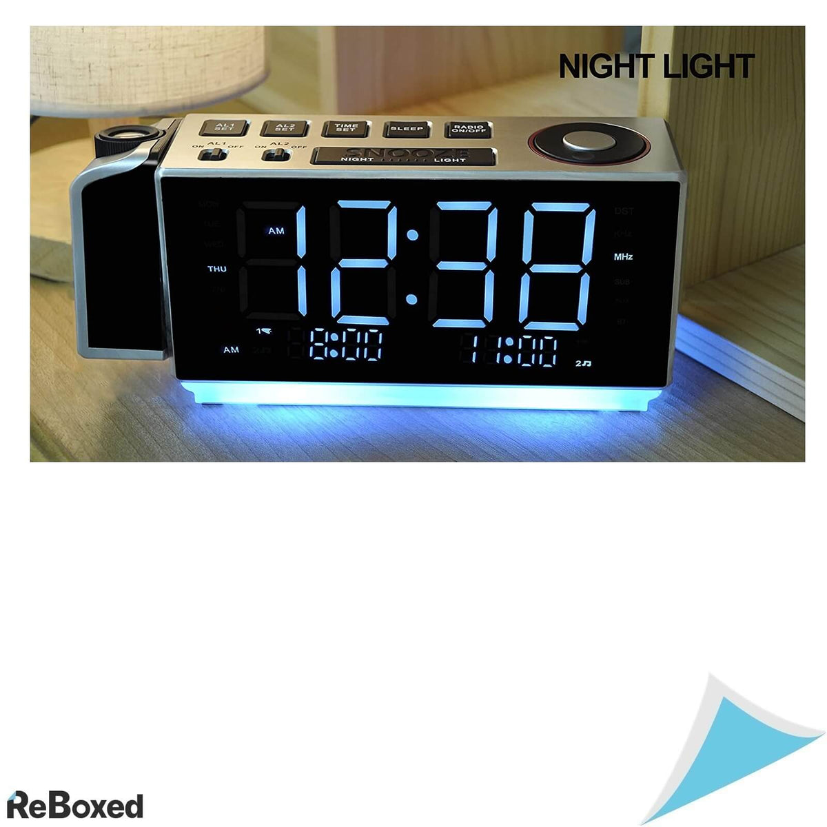 iTOMA CKS509 Ceas Digital cu Proiectie FM Dimmer Incarcare USB