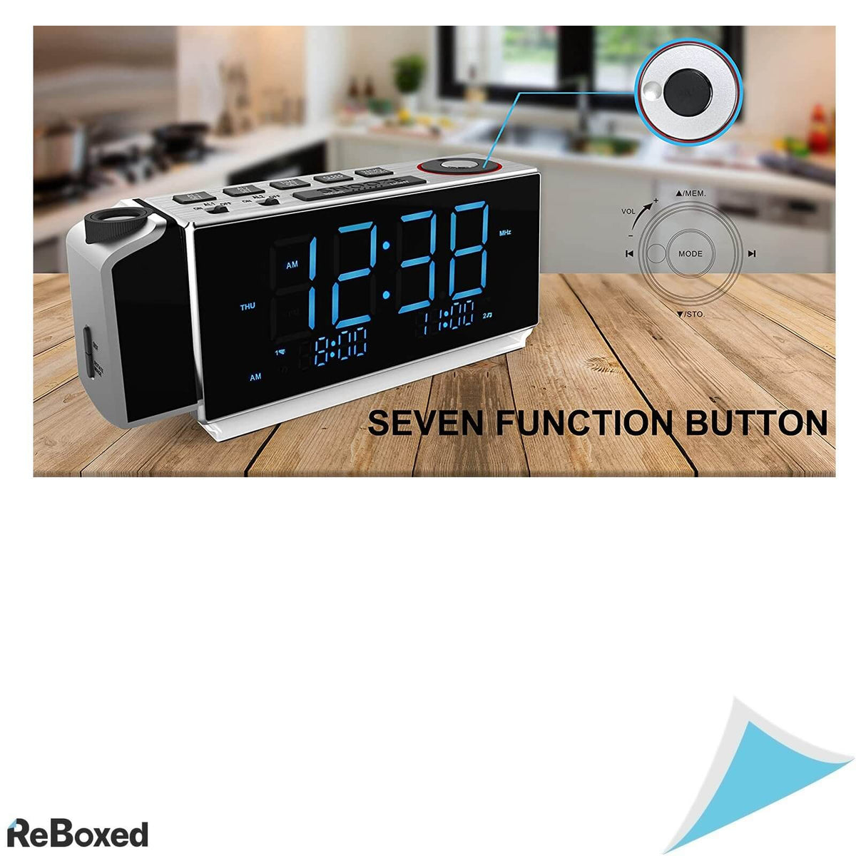 iTOMA CKS509 Ceas Digital cu Proiectie FM Dimmer Incarcare USB