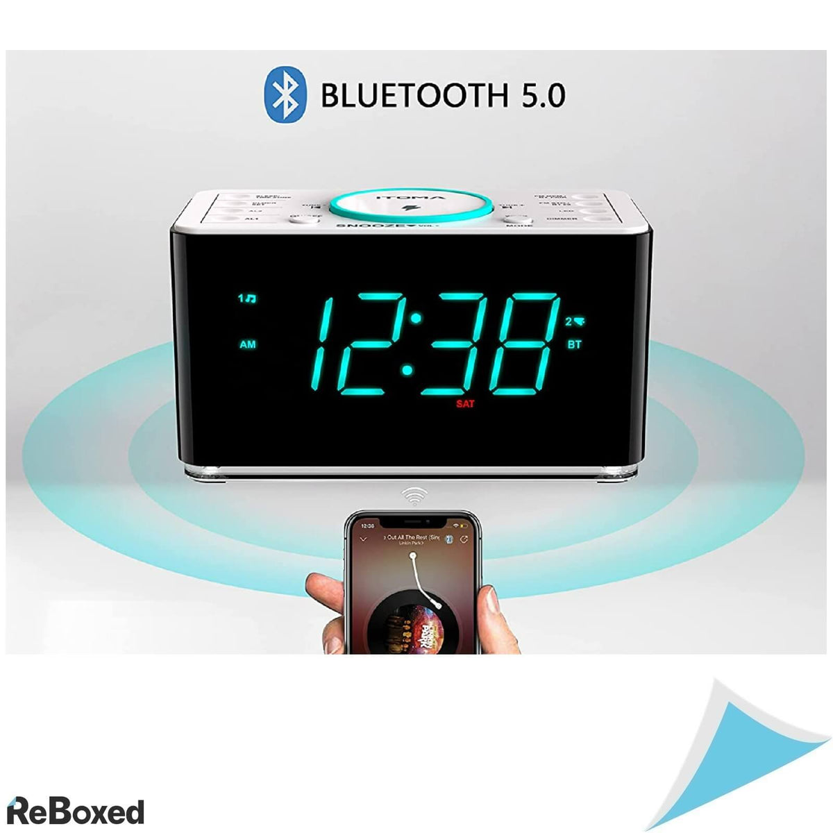 iToma CKS207 Ceas Digital Alarma Incarcare USB RadioFM Dimmer