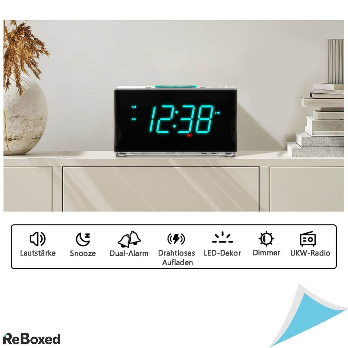 iToma CKS207 Ceas Digital Alarma Incarcare USB RadioFM Dimmer