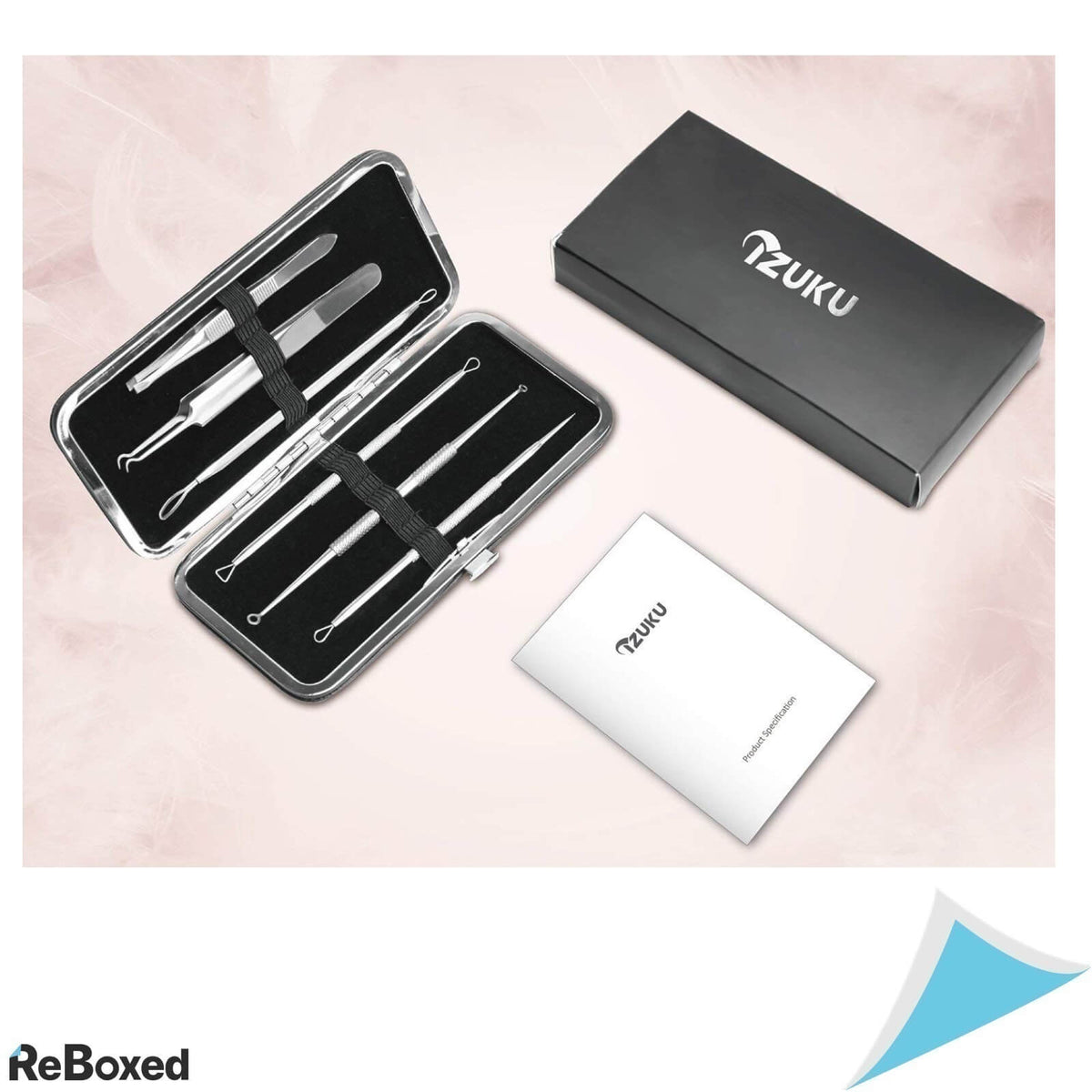 Izuku Trusa Extractie Puncte Negre 6 piese Otel Inoxidabil