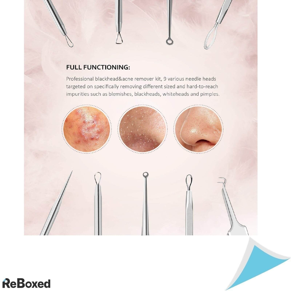 Izuku Trusa Extractie Puncte Negre 6 piese Otel Inoxidabil