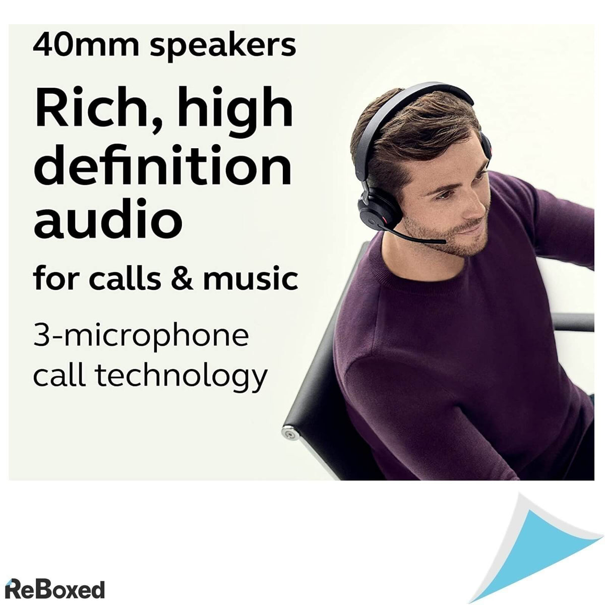 Jabra Evolve2 65 Casti Bluetooth cu Microfon Stand de Incarcare