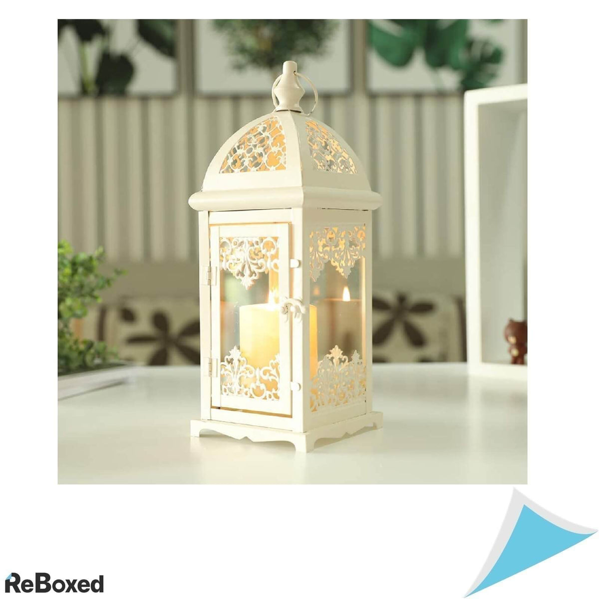 JHY Design Felinar Decorativ Vintage 38cm pentru Lumanare