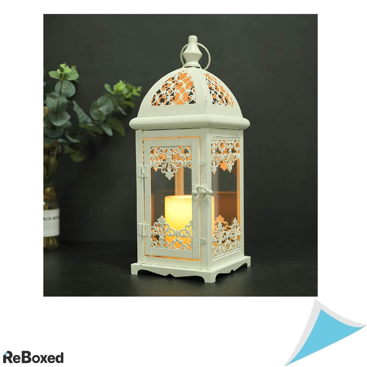 JHY Design Felinar Decorativ Vintage 38cm pentru Lumanare