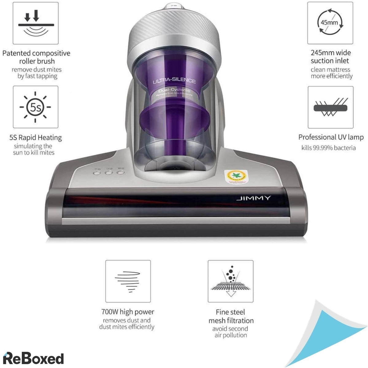 Jimmy JV35 Aspirator de Mana Antiacarieni UV 14Kpa 700W