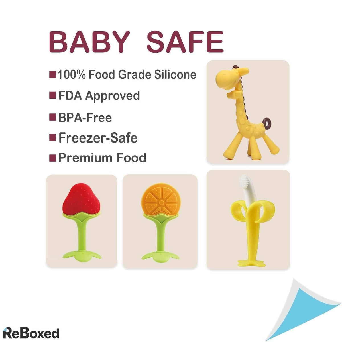 AgelBliss Set Jucarii fara BPA pentru Dentitia Bebelusului