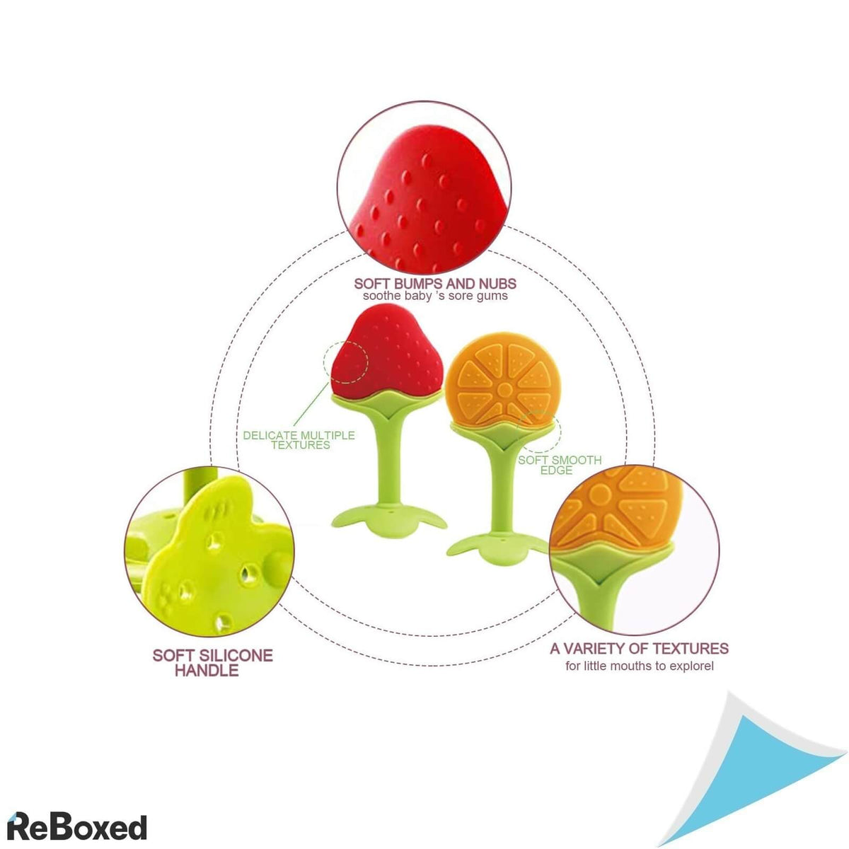 AgelBliss Set Jucarii fara BPA pentru Dentitia Bebelusului