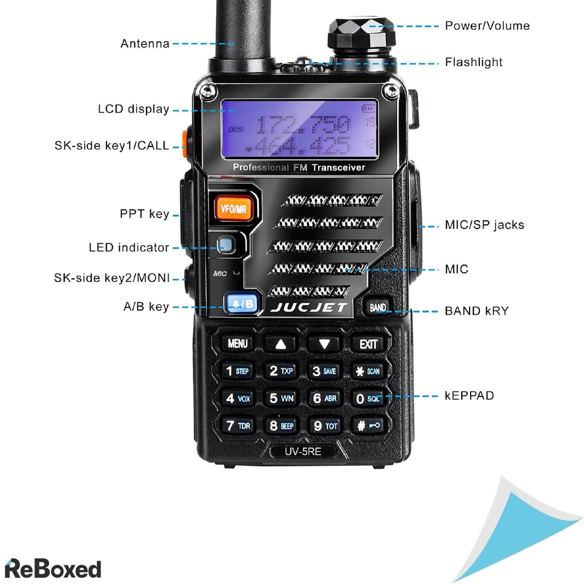 JucJet UV-5RE Walkie Talkie VHF UHF Profesional 5Km