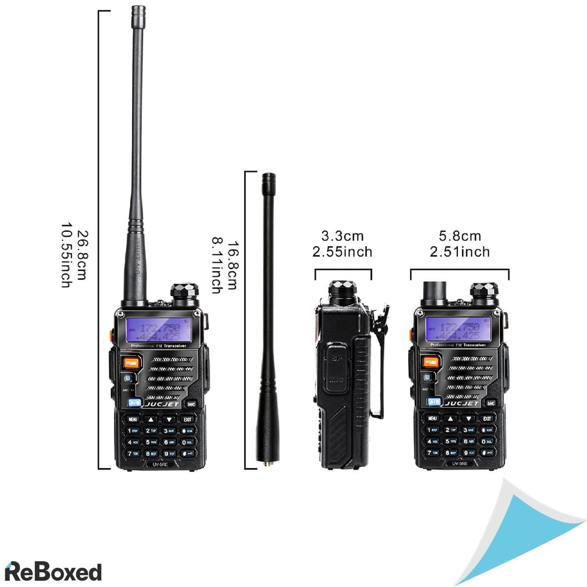 JucJet UV-5RE Walkie Talkie VHF UHF Profesional 5Km