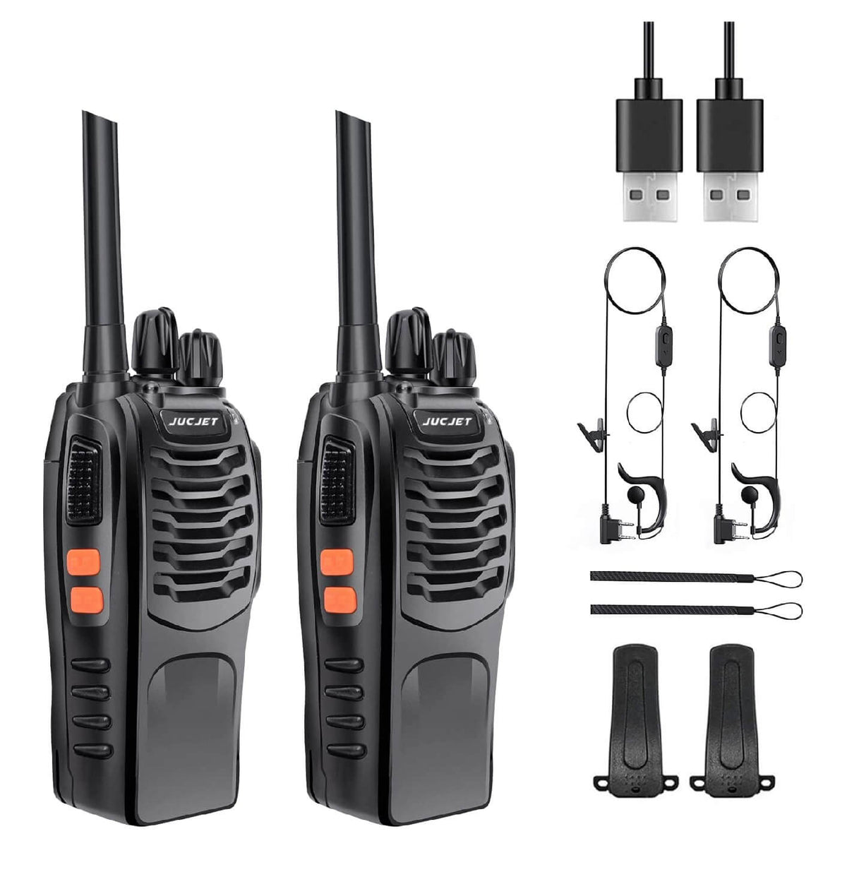 JucJet 88E Set 2 Walkie Talkie VHF Statii Emisie-Receptie PMR446