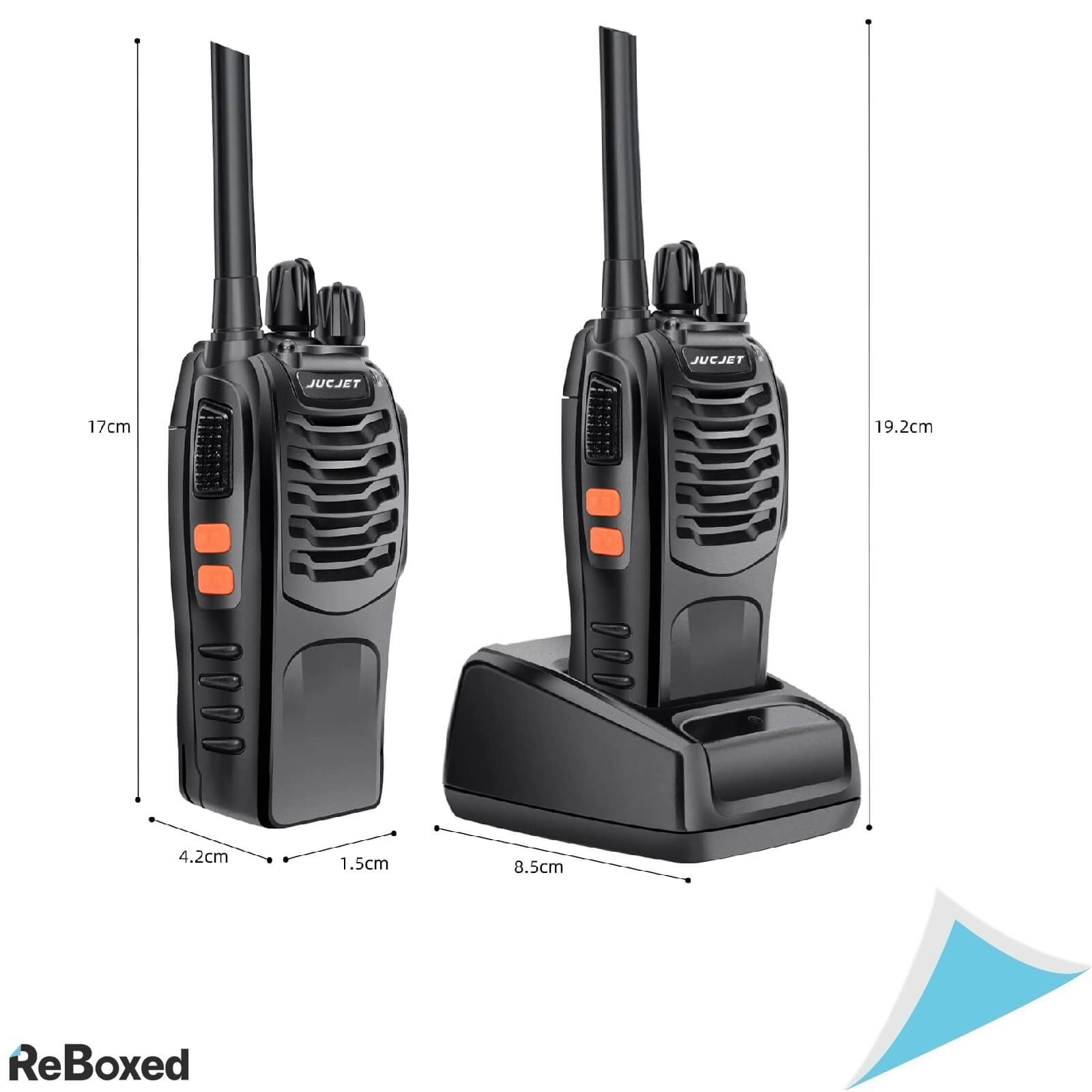 JUCJET Walkie Talkie 888HD with Headphones, Type C Cable, USB Charging JUCJET Walkie Talkie 888HD with Headphones, Type C Cable, USB Charging