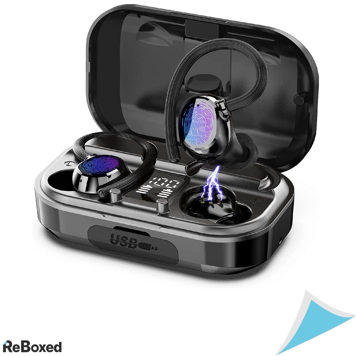 Judneer Casti Bluetooth 5.0 Sport IPX7 si Carcasa de Incarcare