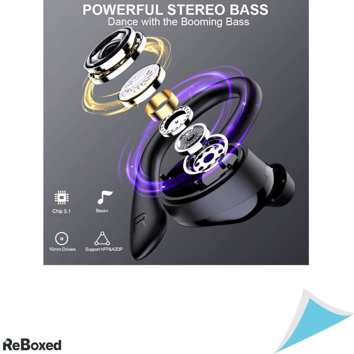 Judneer Casti Bluetooth 5.0 Sport IPX7 si Carcasa de Incarcare